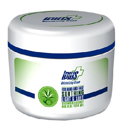 کرم مرطوب کننده آی پلاس حاوی عصاره خیار و آلوئه ورا